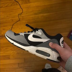 Gray and Black Athletic Sneakers